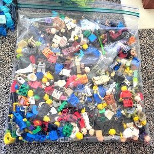 Lego Minifigures bulk pieces in  gallon size bag